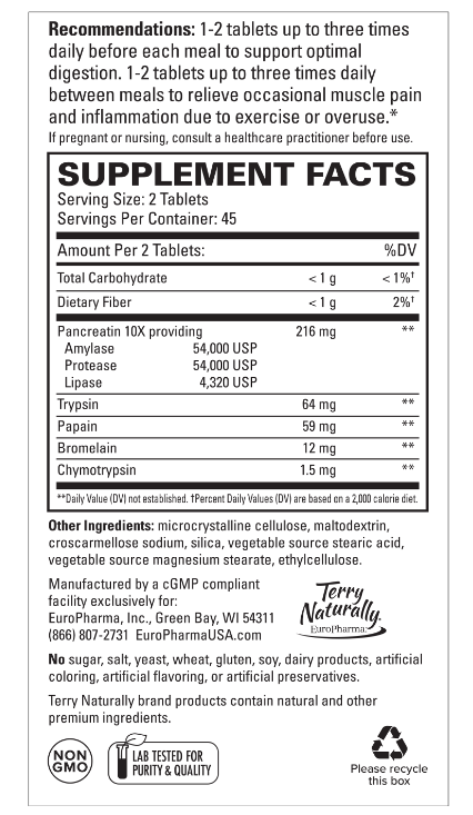 Clinical Digestive Enzymes With 10x Pancreatin