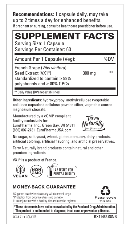 Clinical OPC French Grape Seed Extract VX1 300mg