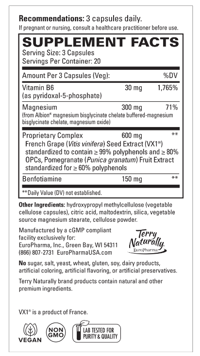 Clinical OPC Heart French Grape Seed Extract VX1