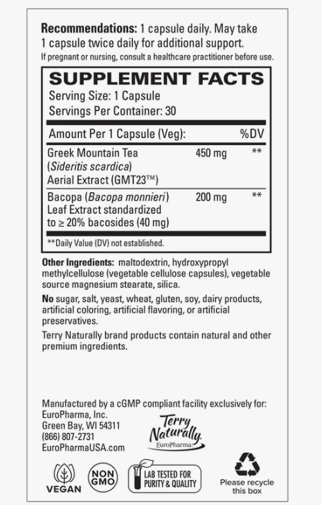 GMT23™ Greek Mountain Tea + Bacopa
