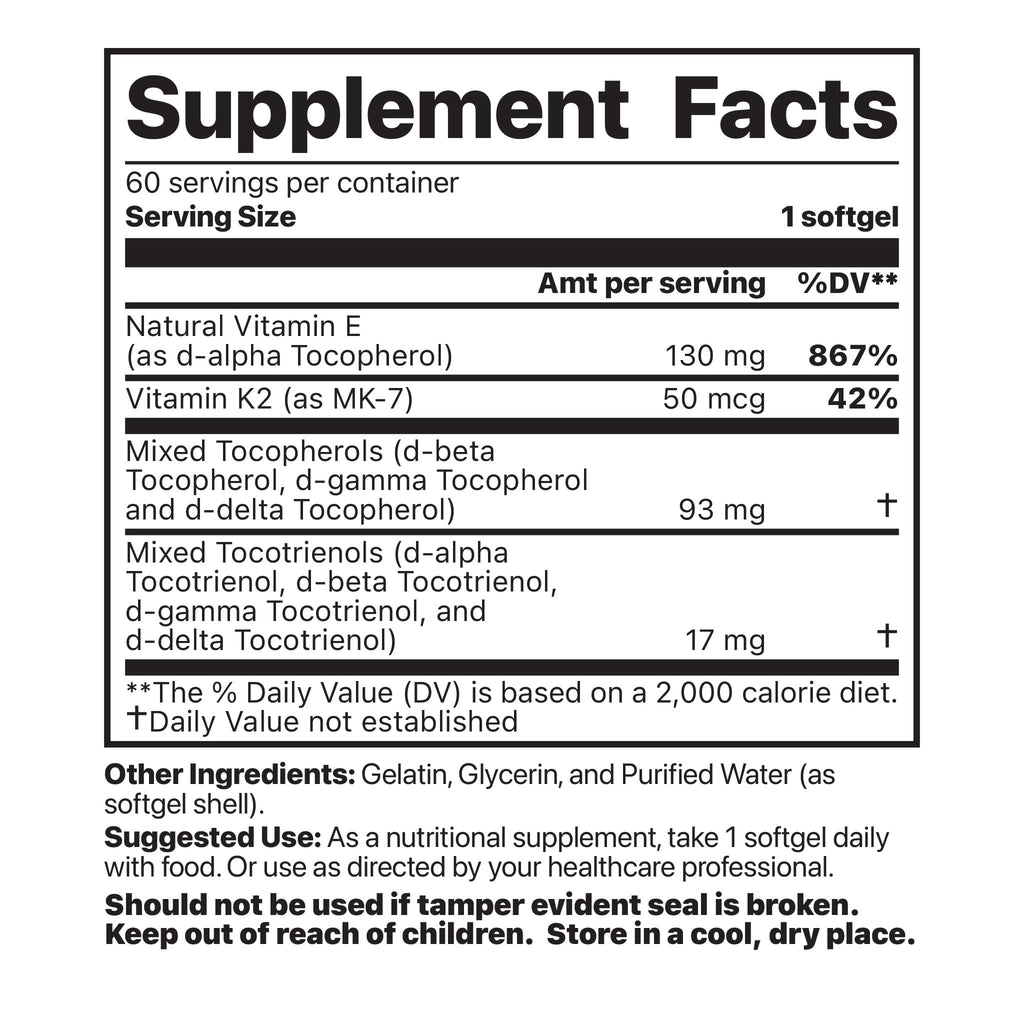 Vitamin K2 + E Complex